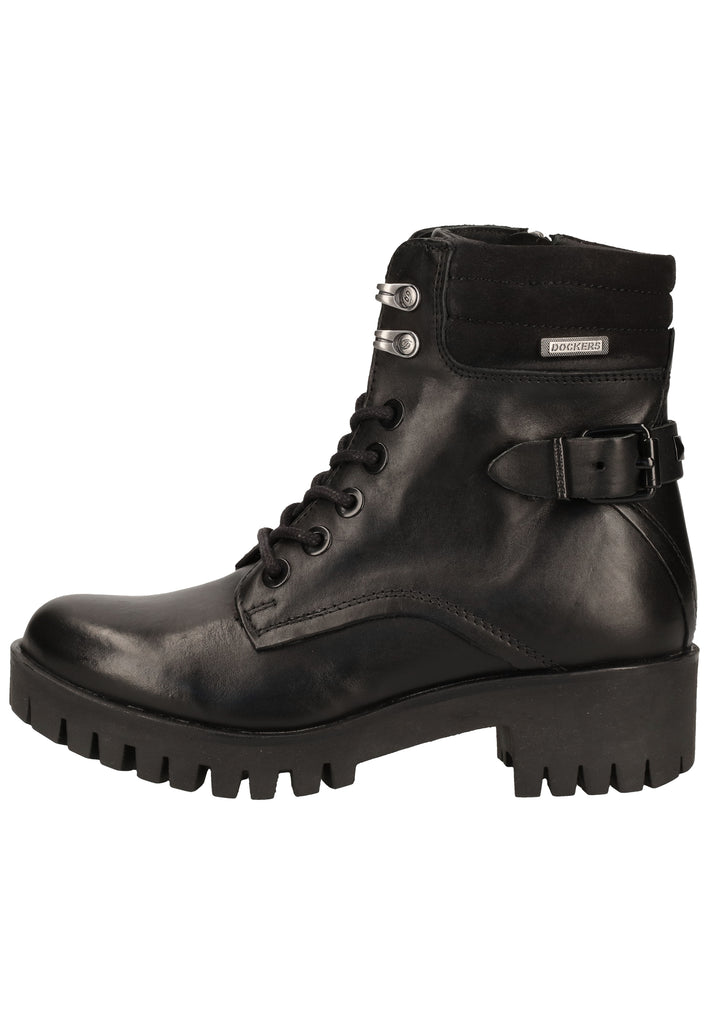 Dockers Stiefelette Nappaleder Schwarz - surf4shoes