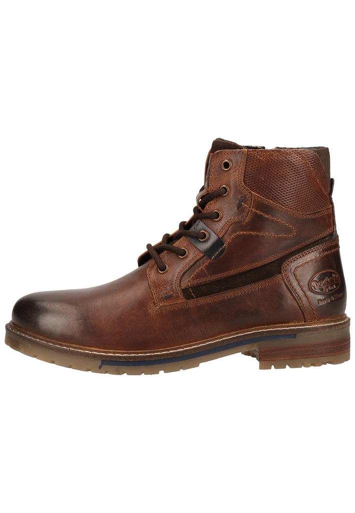 Dockers Stiefelette Nappaleder Braun - surf4shoes
