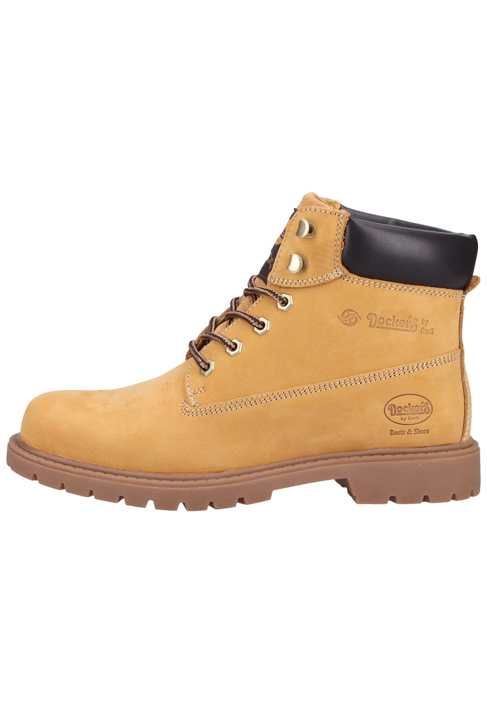 Dockers Stiefelette Nubukleder Gelb - surf4shoes