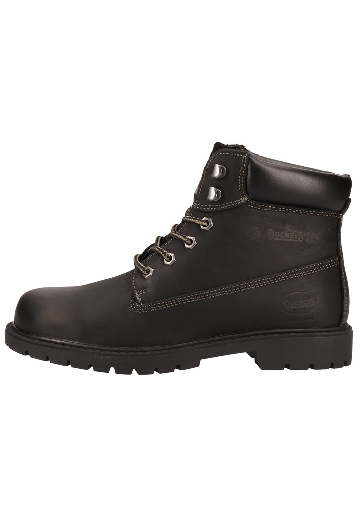 Dockers Stiefelette Leder Schwarz - surf4shoes