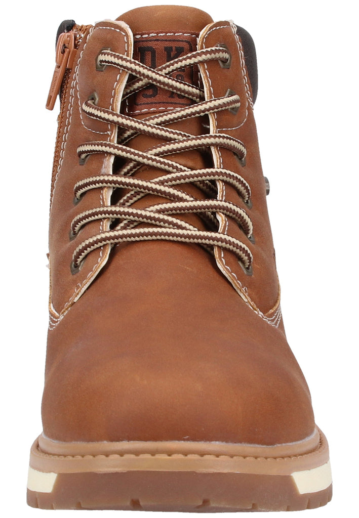 Dockers Stiefelette Lederimitat/Textil Braun Warmfutter - surf4shoes