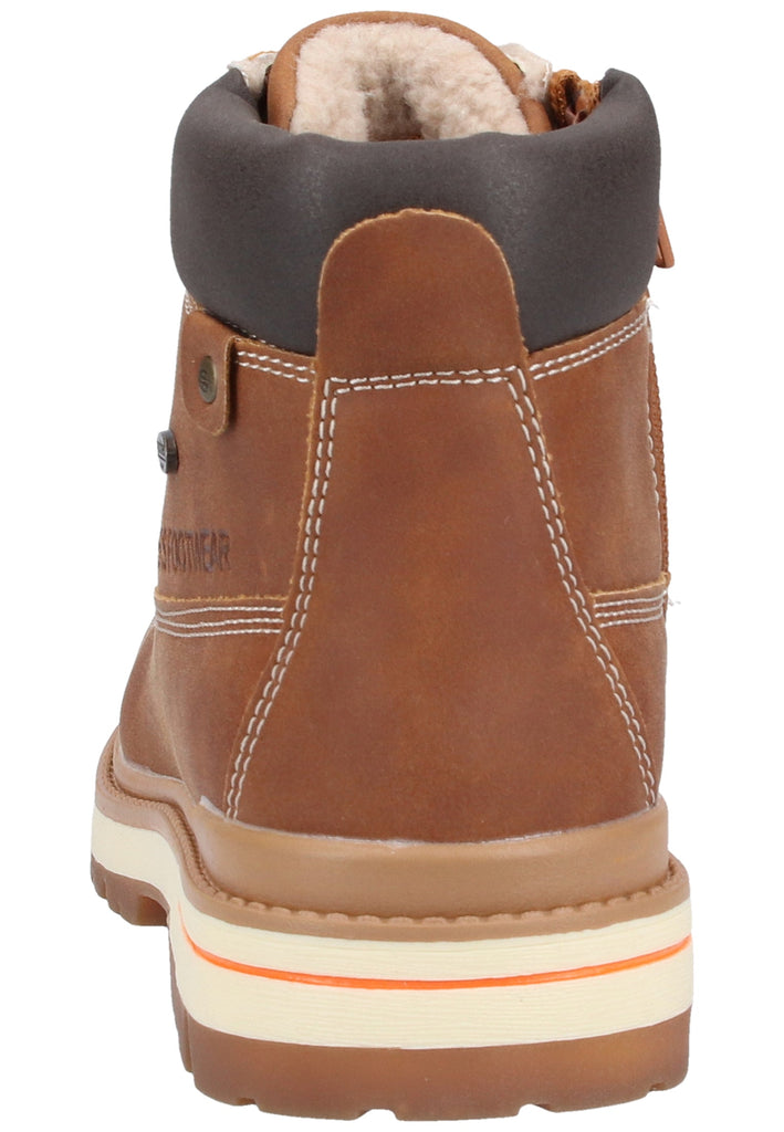Dockers Stiefelette Lederimitat/Textil Braun Warmfutter - surf4shoes