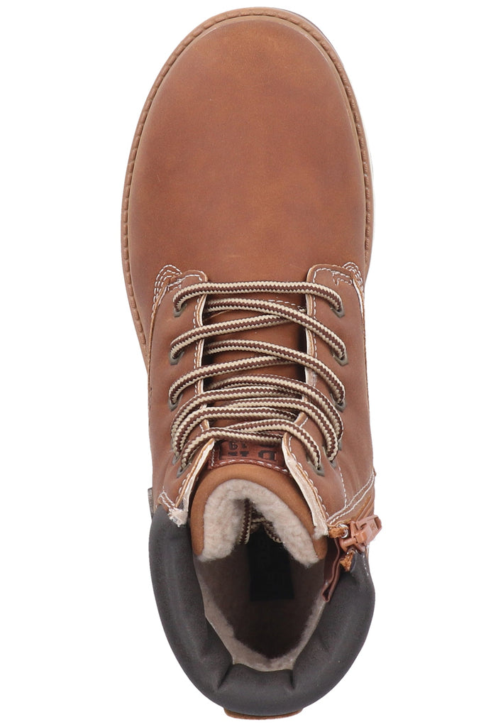 Dockers Stiefelette Lederimitat/Textil Braun Warmfutter - surf4shoes