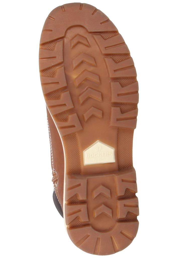 Dockers Stiefelette Lederimitat/Textil Braun Warmfutter - surf4shoes