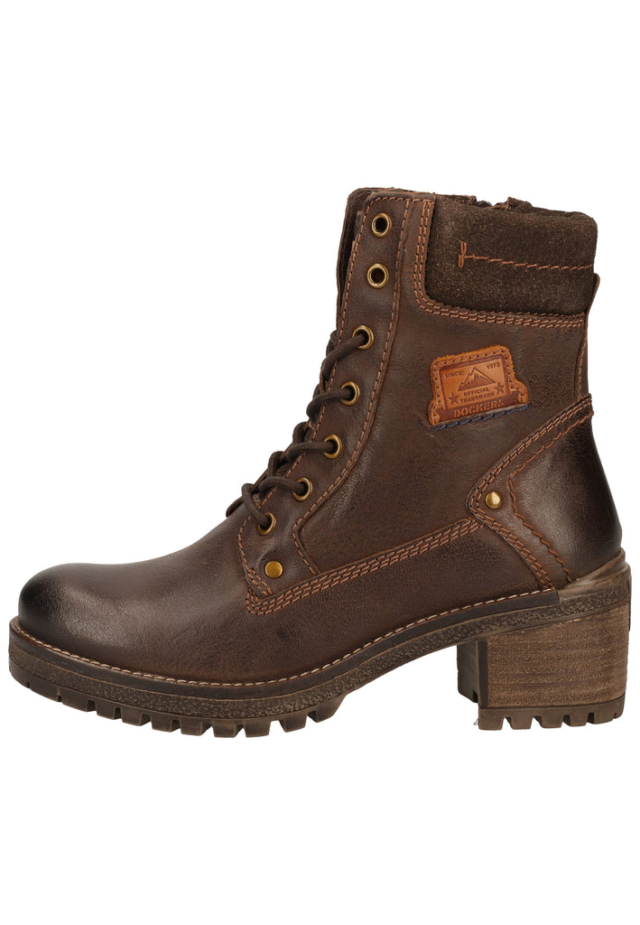 Dockers Stiefelette Leder Chocolate - surf4shoes