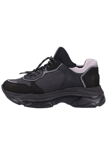 Bronx Sneaker Nubukleder Schwarz - surf4shoes