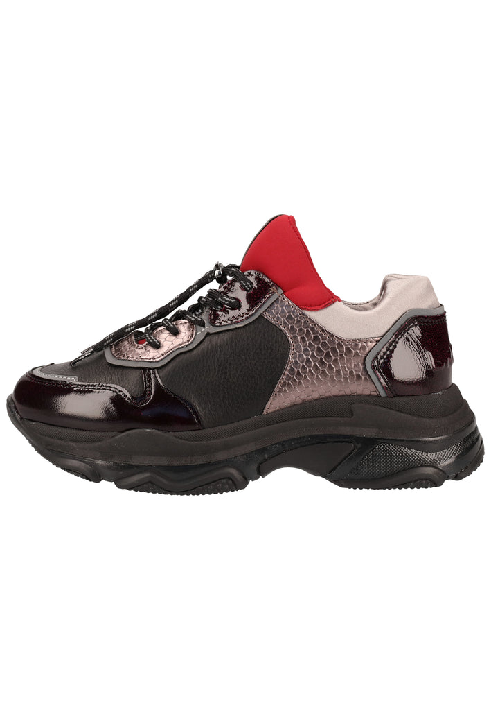 Bronx Sneaker Nappaleder Rot/Schwarz - surf4shoes