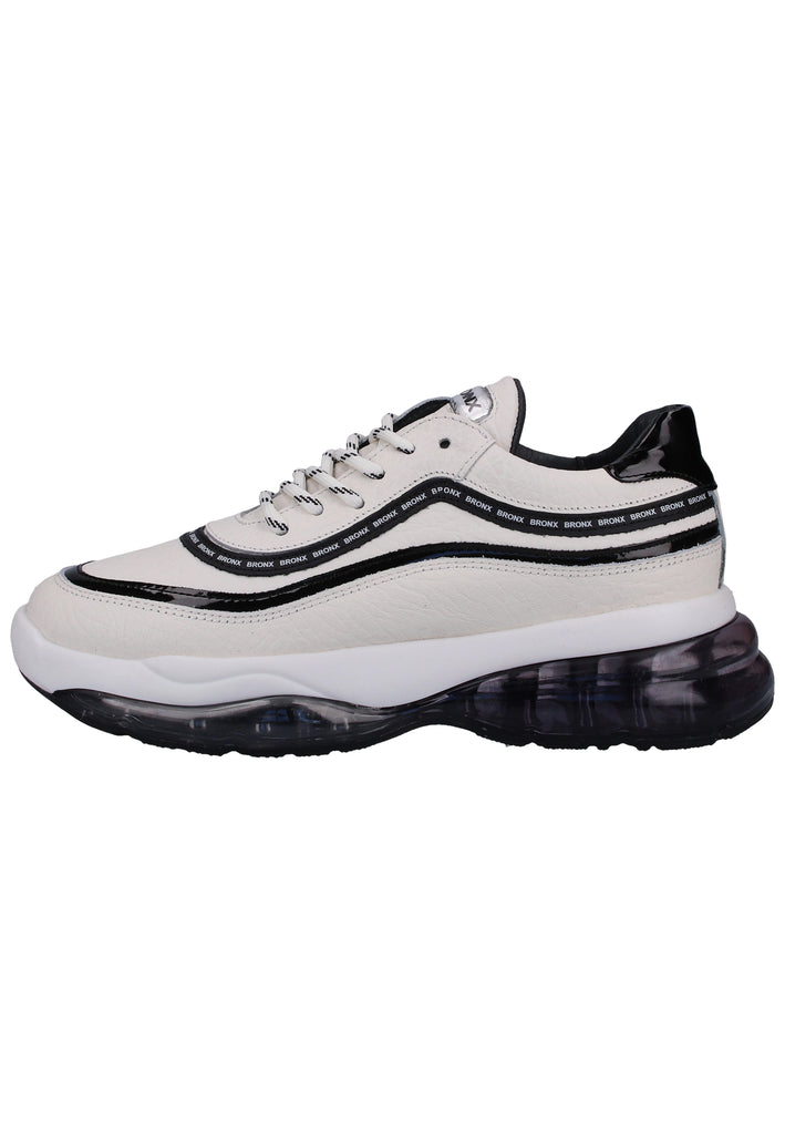Bronx Sneaker Nappaleder Weiß/Schwarz - surf4shoes