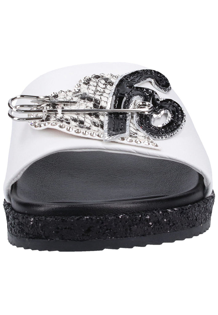 Högl Pantoletten Leder Weiß - surf4shoes