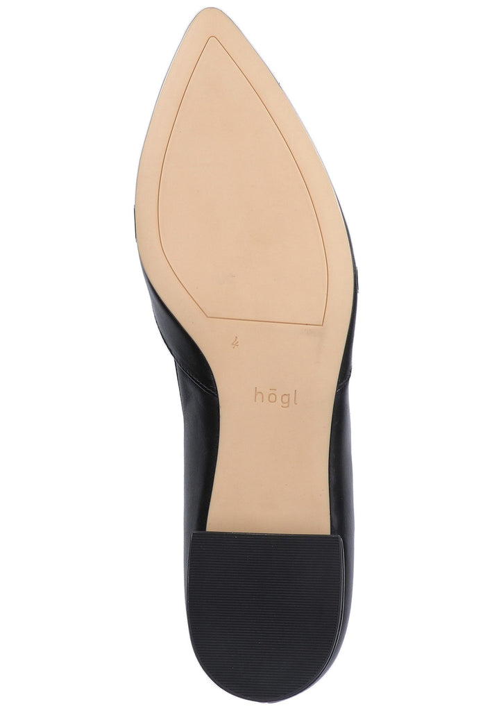 Högl Ballerinas Leder Schwarz - surf4shoes