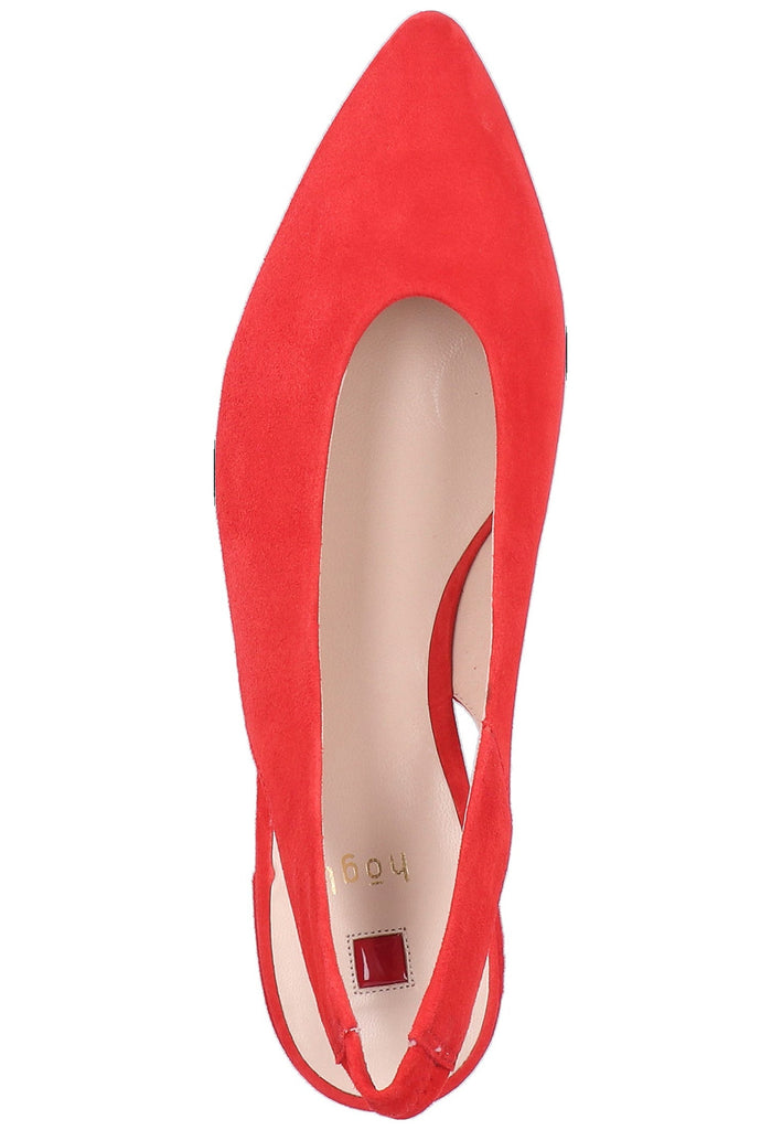 Högl Ballerinas Veloursleder Scarlet - surf4shoes