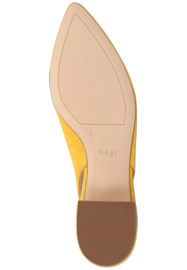 Högl Ballerinas Veloursleder Gelb - surf4shoes
