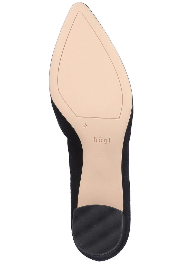 Högl Pumps Veloursleder Schwarz - surf4shoes
