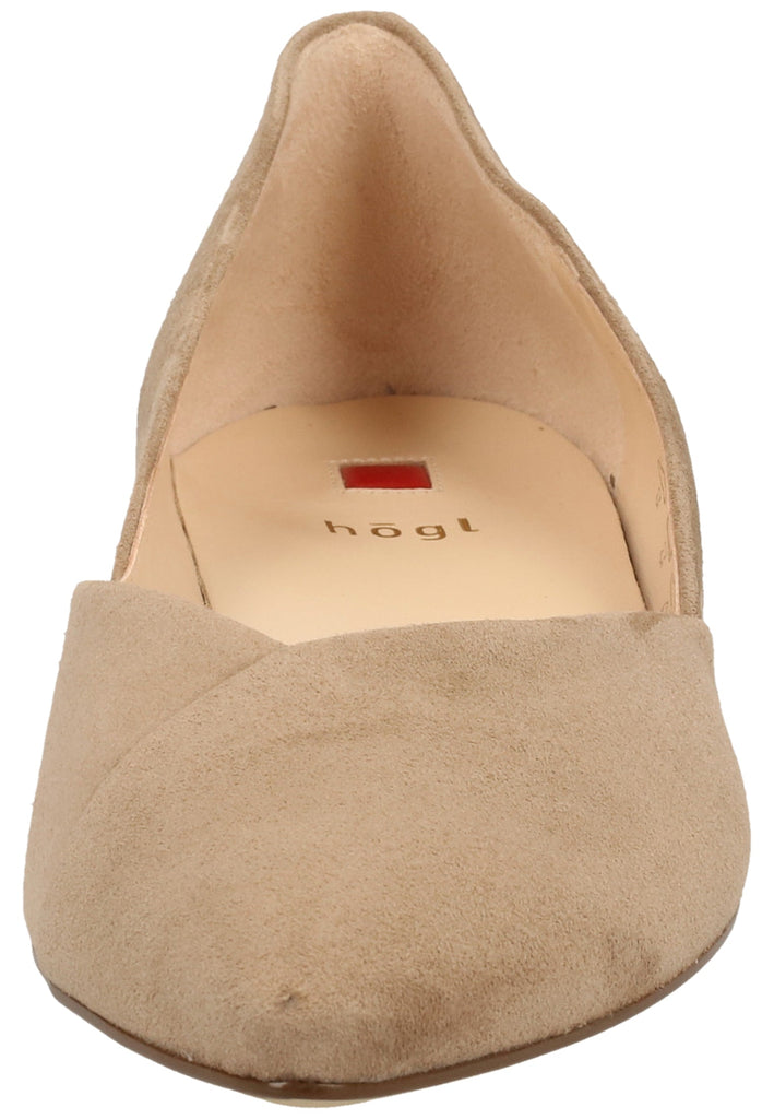 Högl Ballerinas Samt Taupe - surf4shoes