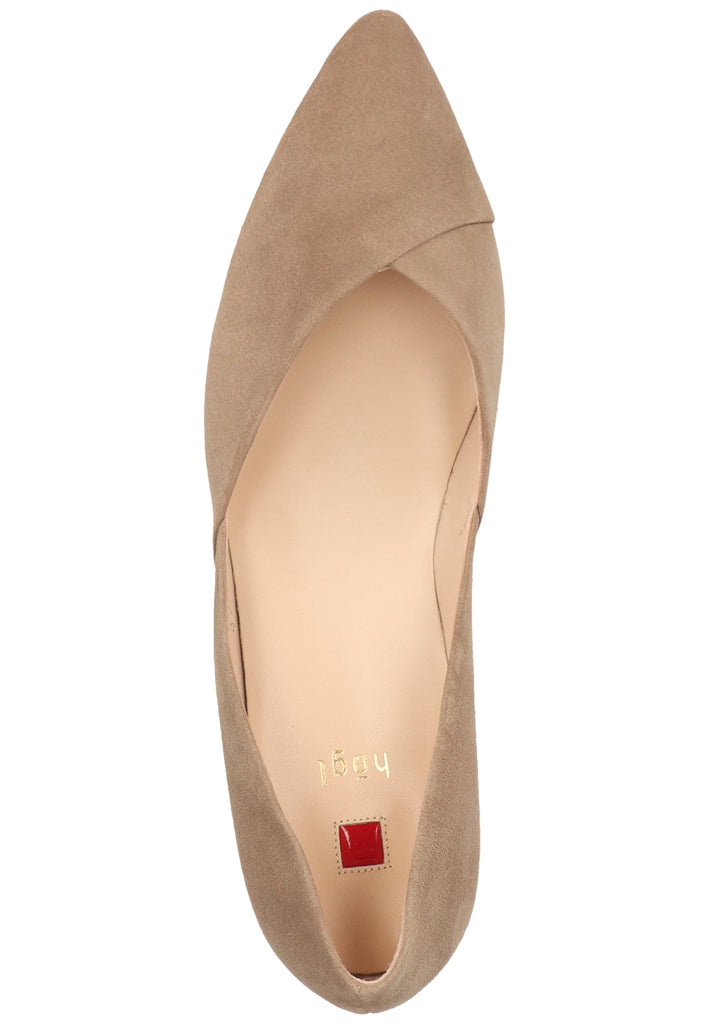 Högl Ballerinas Samt Taupe - surf4shoes