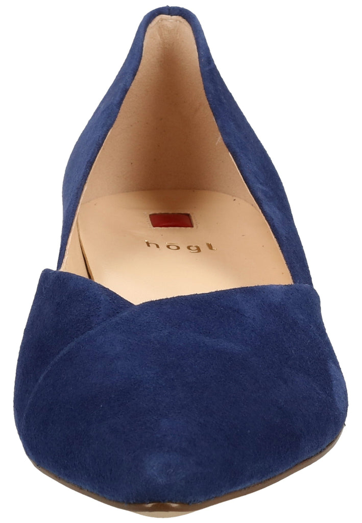 Högl Ballerinas Samt Navy - surf4shoes