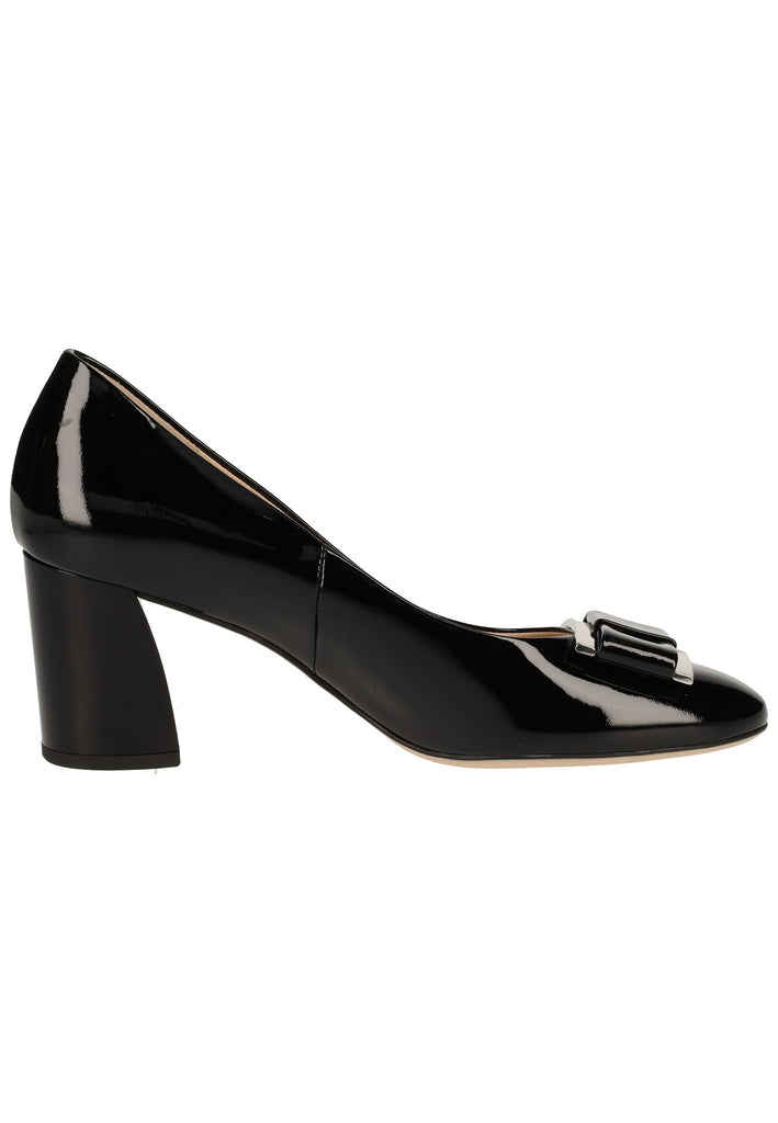 Högl Pumps Leder Schwarz Lack - surf4shoes