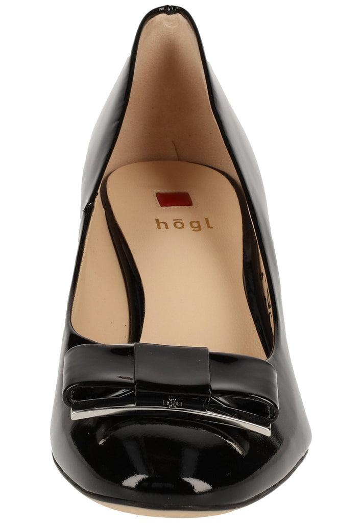 Högl Pumps Leder Schwarz Lack - surf4shoes