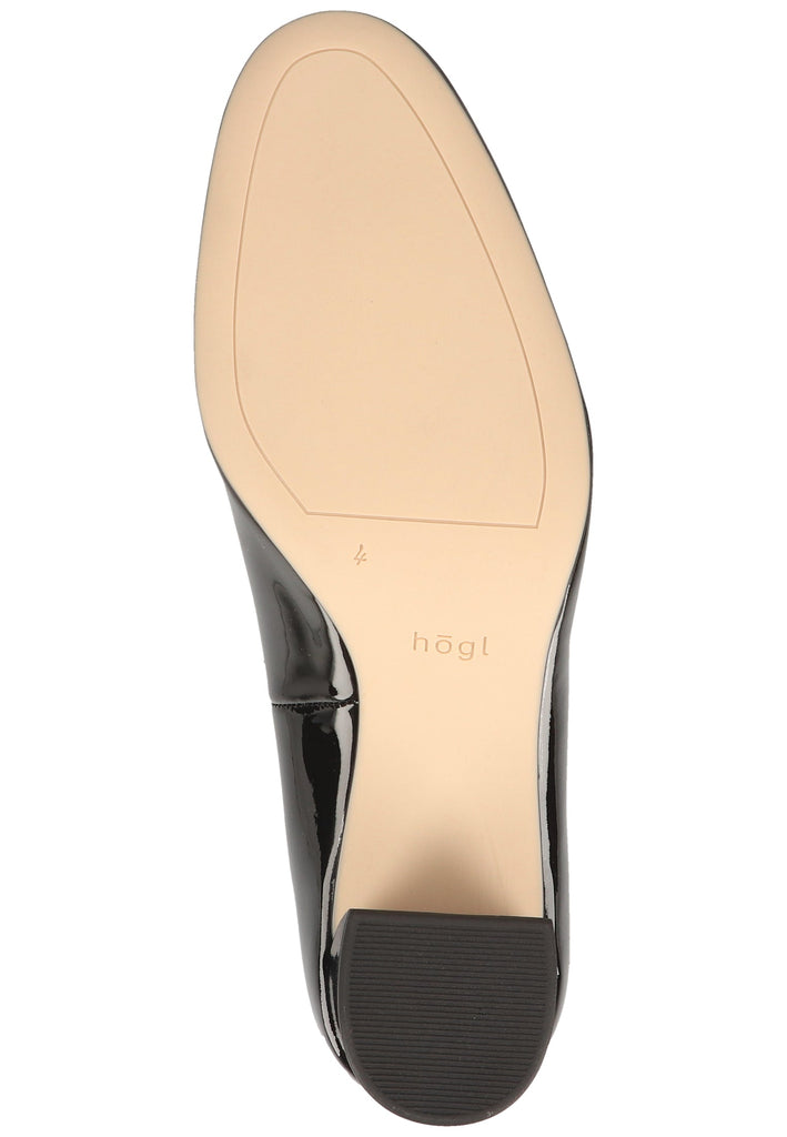 Högl Pumps Leder Schwarz Lack - surf4shoes