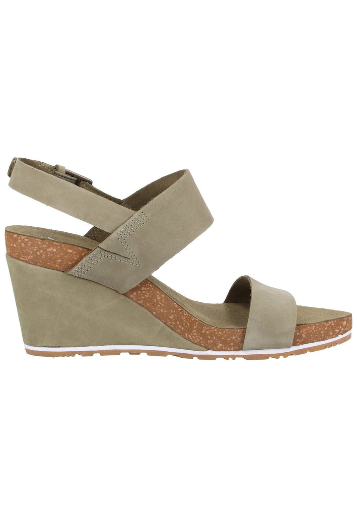 Timberland Sandalen Nubukleder Oliv - surf4shoes