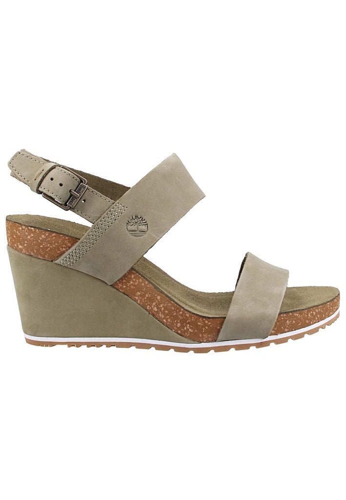 Timberland Sandalen Nubukleder Oliv - surf4shoes