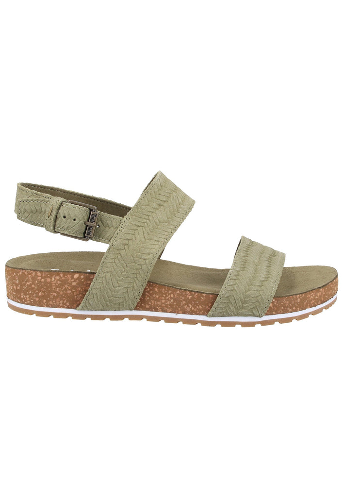 Timberland Sandalen Veloursleder Oliv - surf4shoes