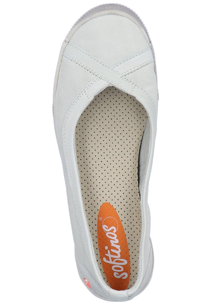softinos Ballerinas Leder Weiß - surf4shoes