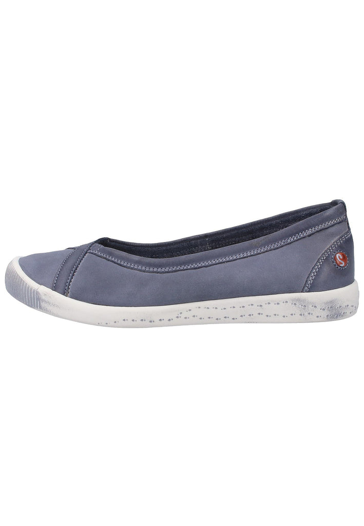 softinos Ballerinas Leder Navy - surf4shoes