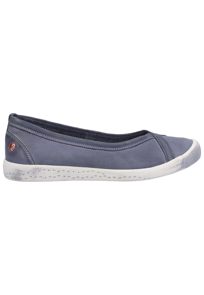 softinos Ballerinas Leder Navy - surf4shoes