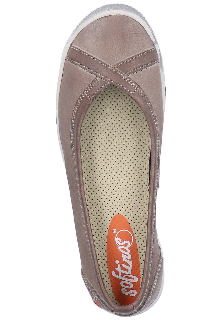 softinos Ballerinas Leder Taupe - surf4shoes