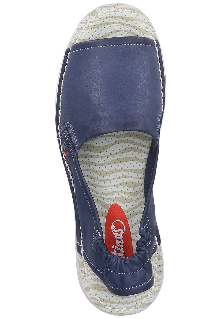 softinos Sandalen Leder Navy - surf4shoes