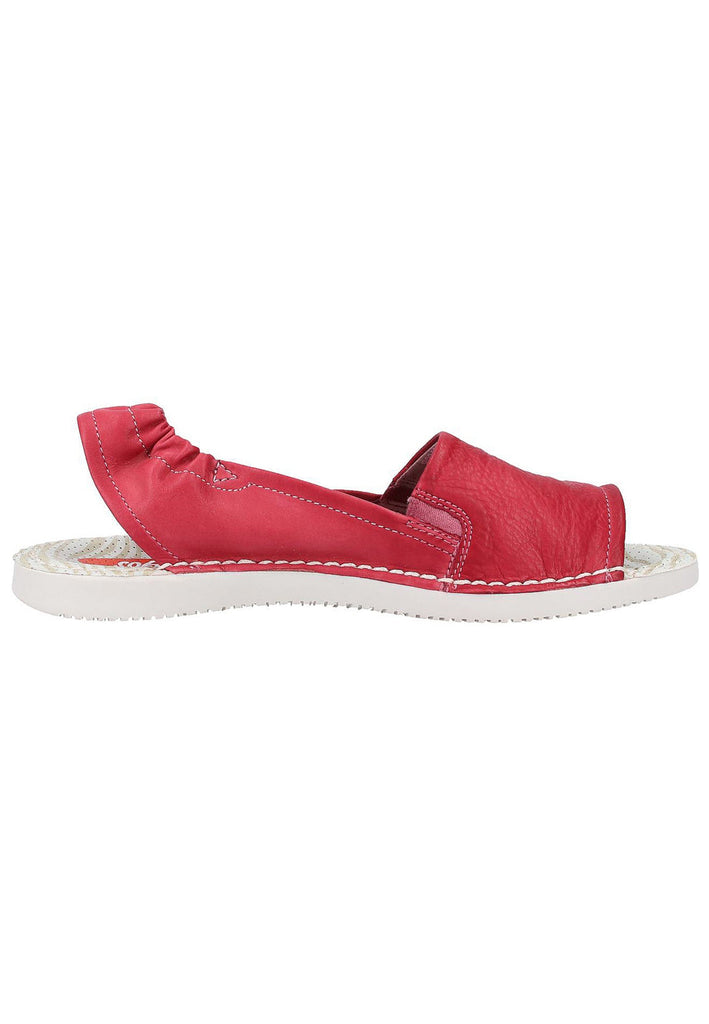 softinos Sandalen Leder Rot - surf4shoes