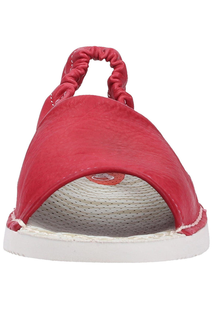 softinos Sandalen Leder Rot - surf4shoes