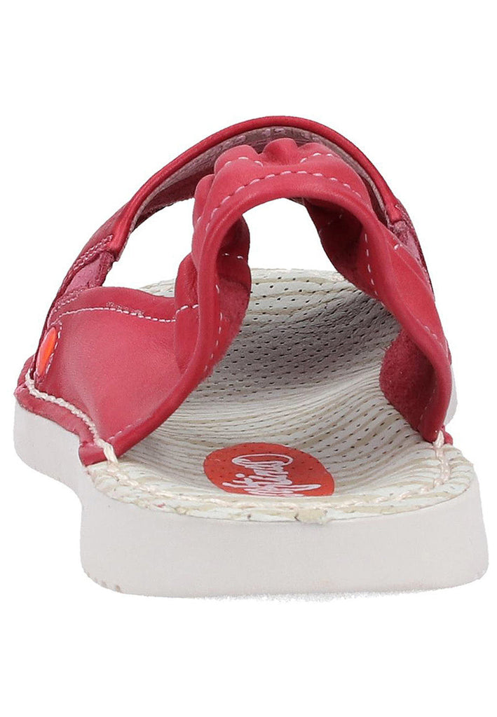 softinos Sandalen Leder Rot - surf4shoes