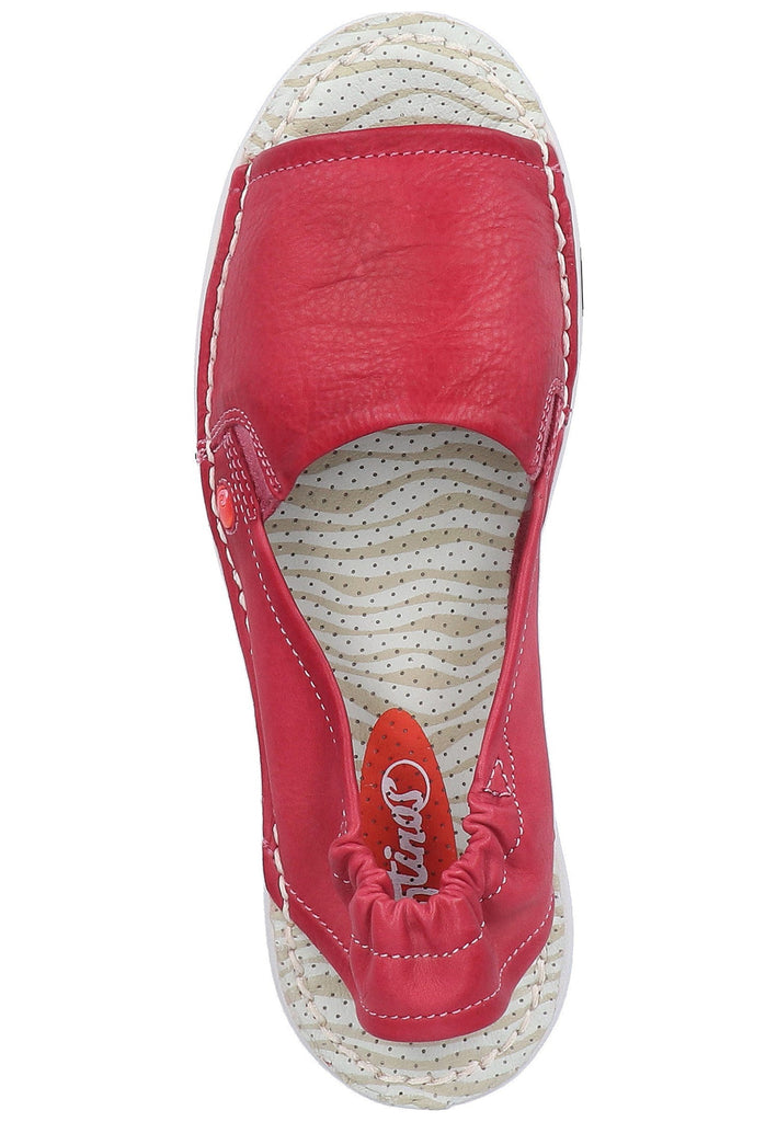 softinos Sandalen Leder Rot - surf4shoes