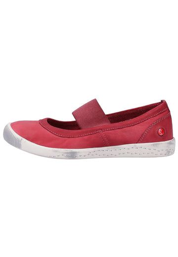 softinos Ballerinas Leder Rot - surf4shoes