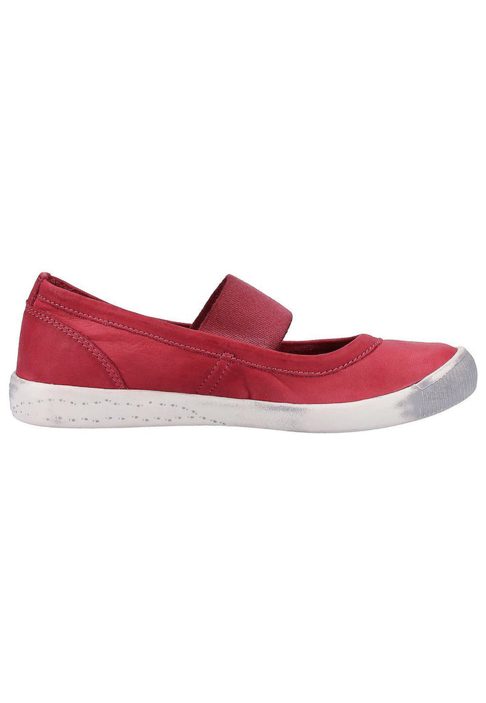 softinos Ballerinas Leder Rot - surf4shoes