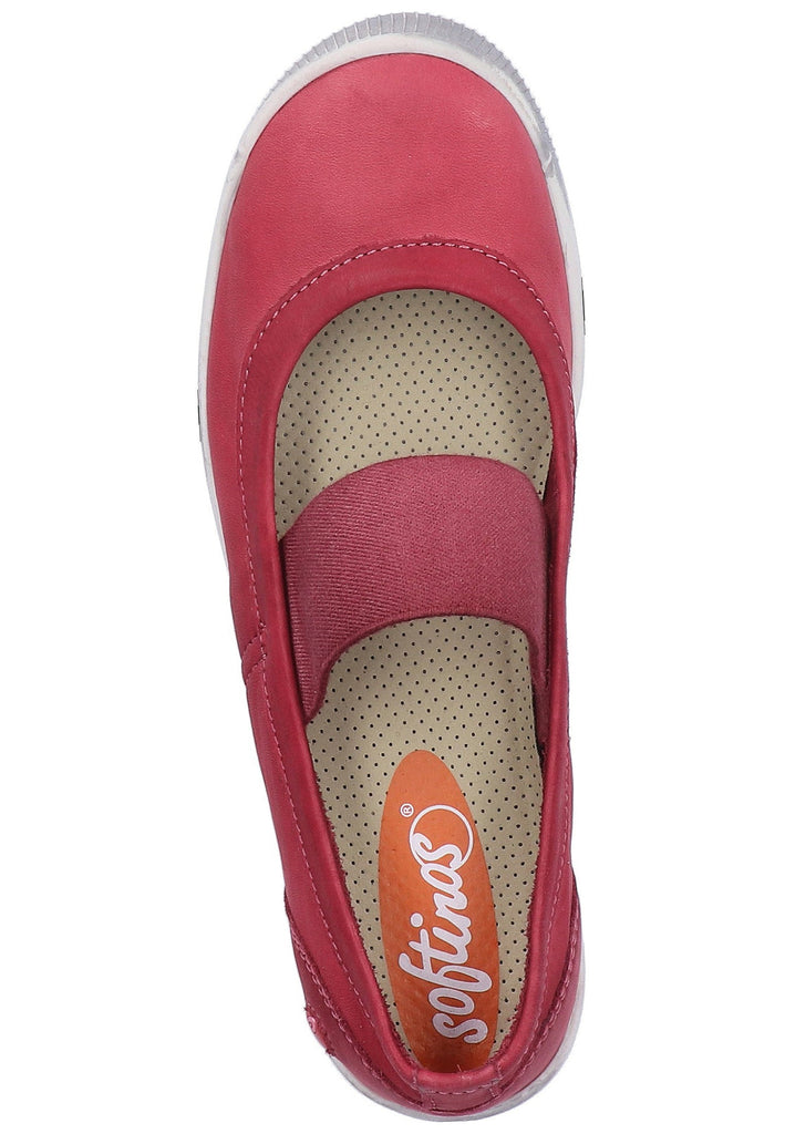 softinos Ballerinas Leder Rot - surf4shoes
