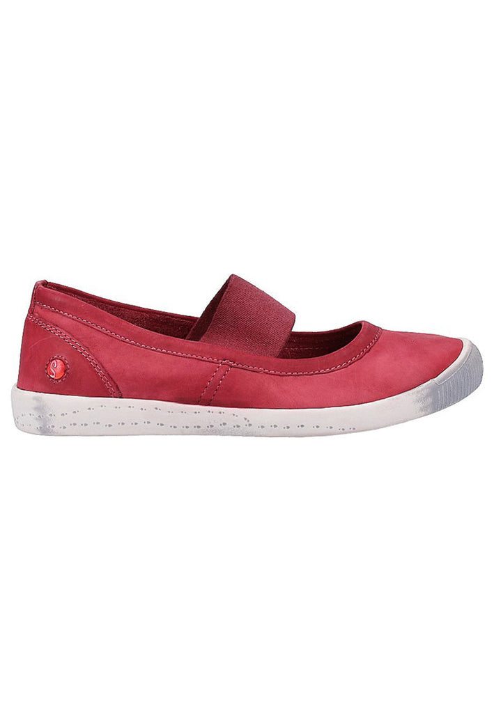 softinos Ballerinas Leder Rot - surf4shoes
