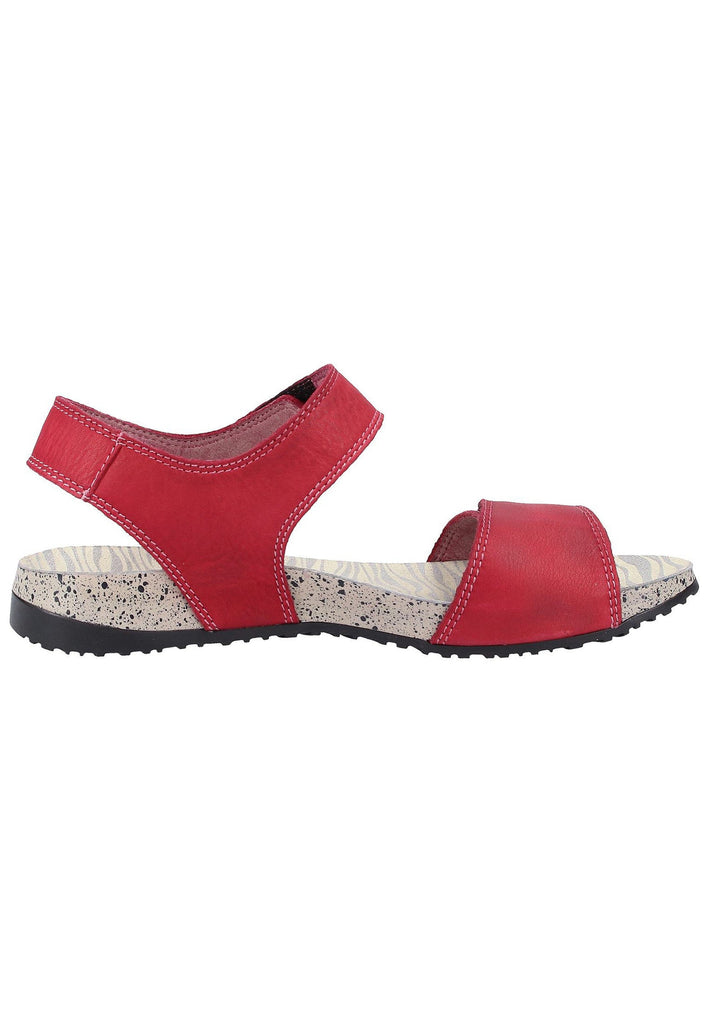 softinos Sandalen Leder Rot - surf4shoes