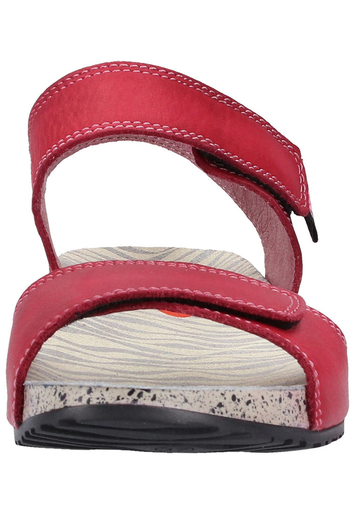 softinos Sandalen Leder Rot - surf4shoes
