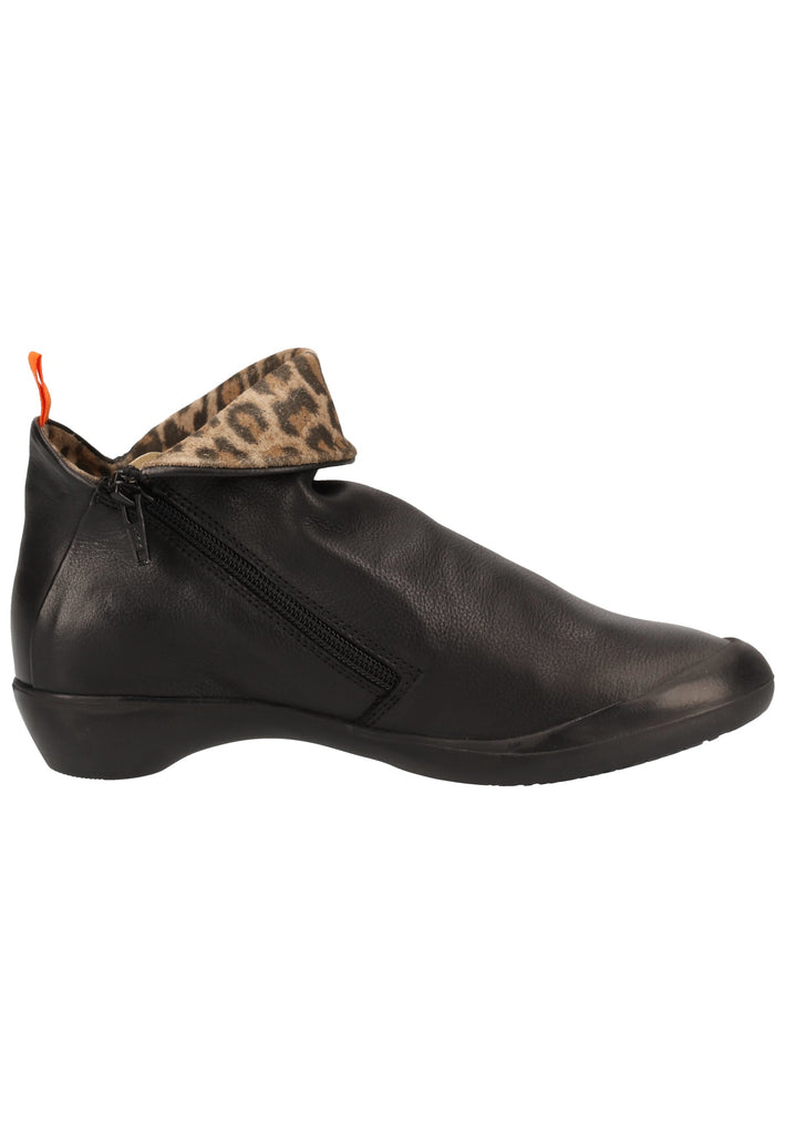 softinos Stiefelette Leder Schwarz - surf4shoes