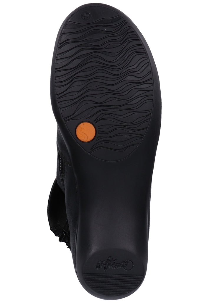 softinos Stiefelette Leder Schwarz - surf4shoes