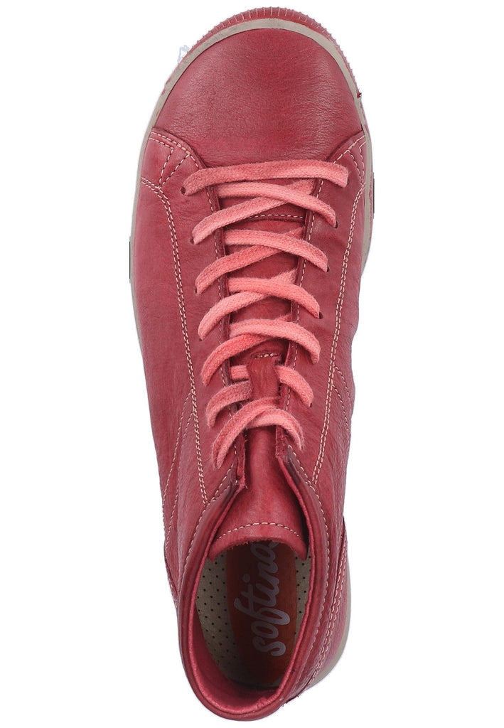 softinos Sneaker Leder Rot - surf4shoes