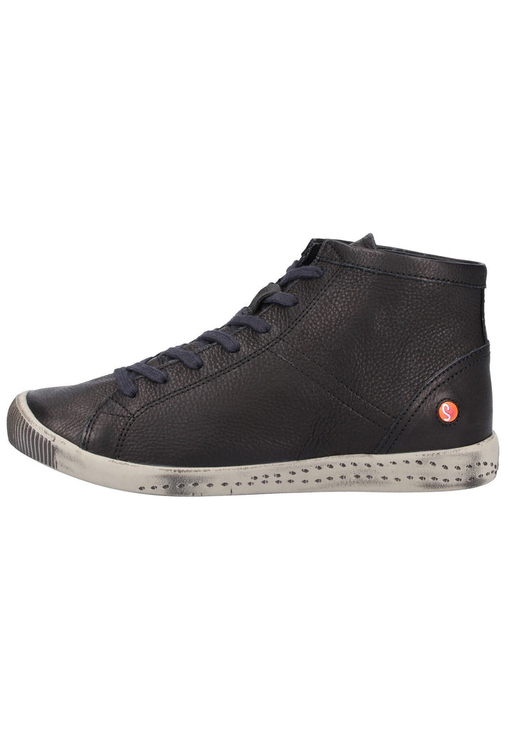 softinos Sneaker Glattleder Schwarz - surf4shoes
