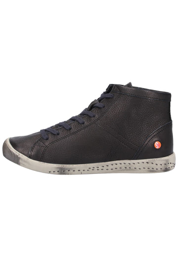 softinos Sneaker Glattleder Schwarz - surf4shoes