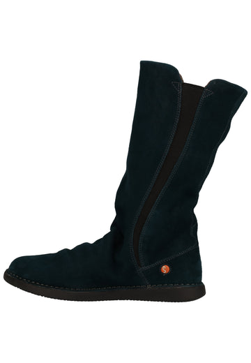 softinos Stiefel Veloursleder Petrol Warmfutter - surf4shoes