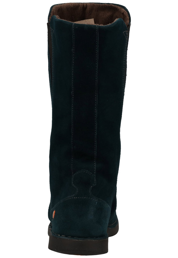 softinos Stiefel Veloursleder Petrol Warmfutter - surf4shoes