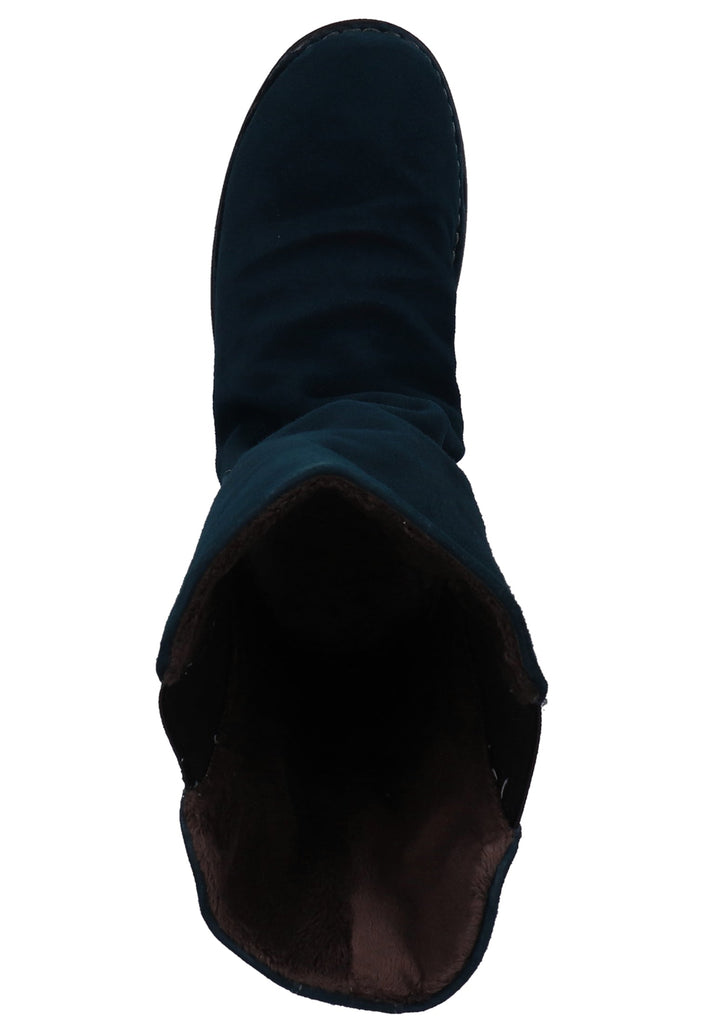 softinos Stiefel Veloursleder Petrol Warmfutter - surf4shoes