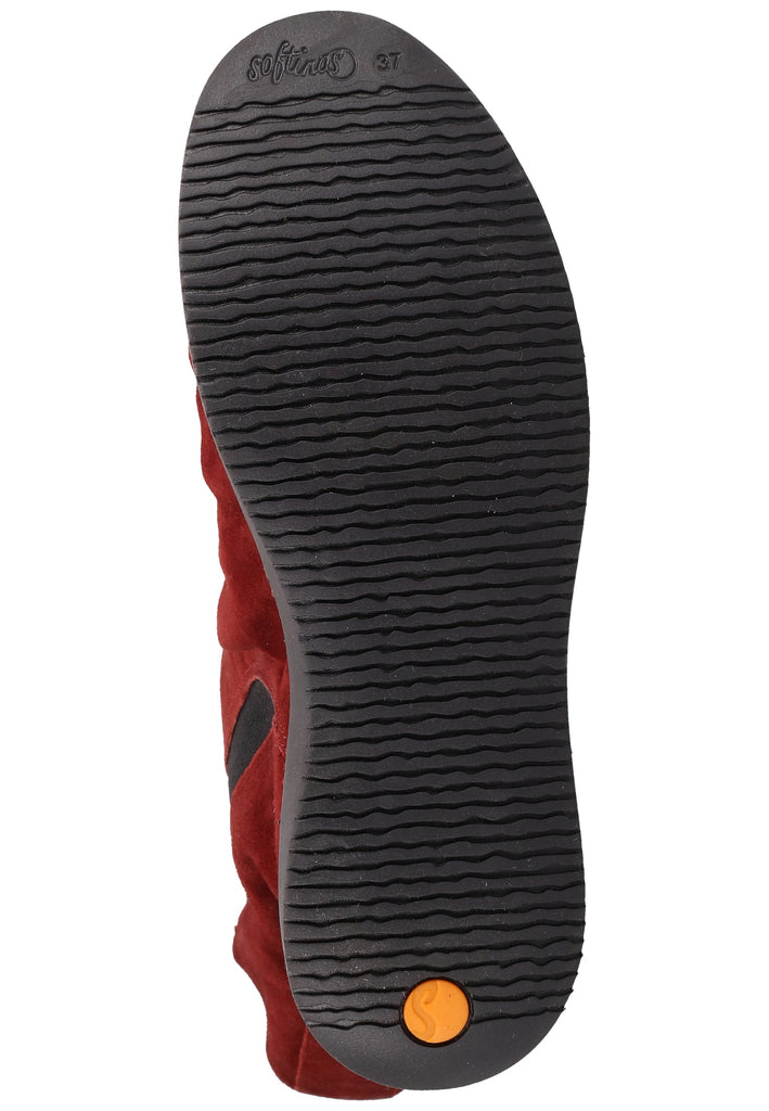 softinos Stiefel Veloursleder Rot Warmfutter - surf4shoes